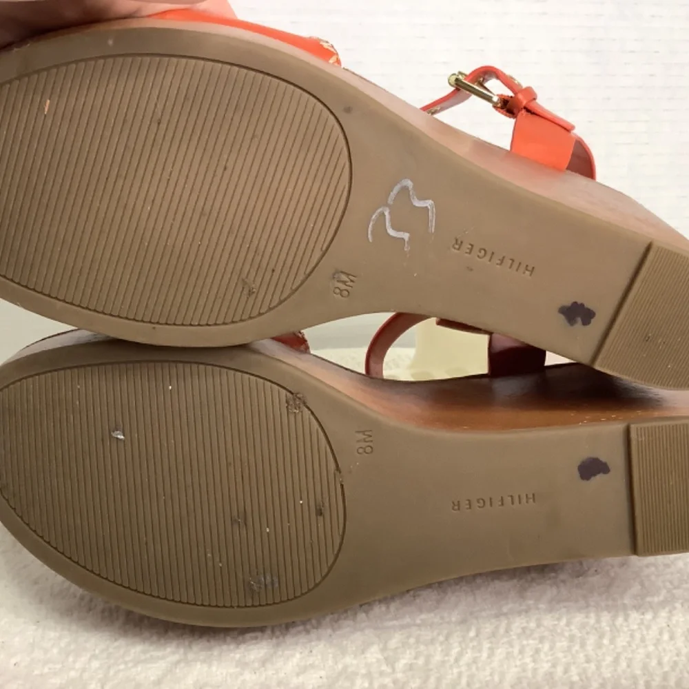 EUC Tommy‎ Hilfiger Walslei Orange Platform Sandals